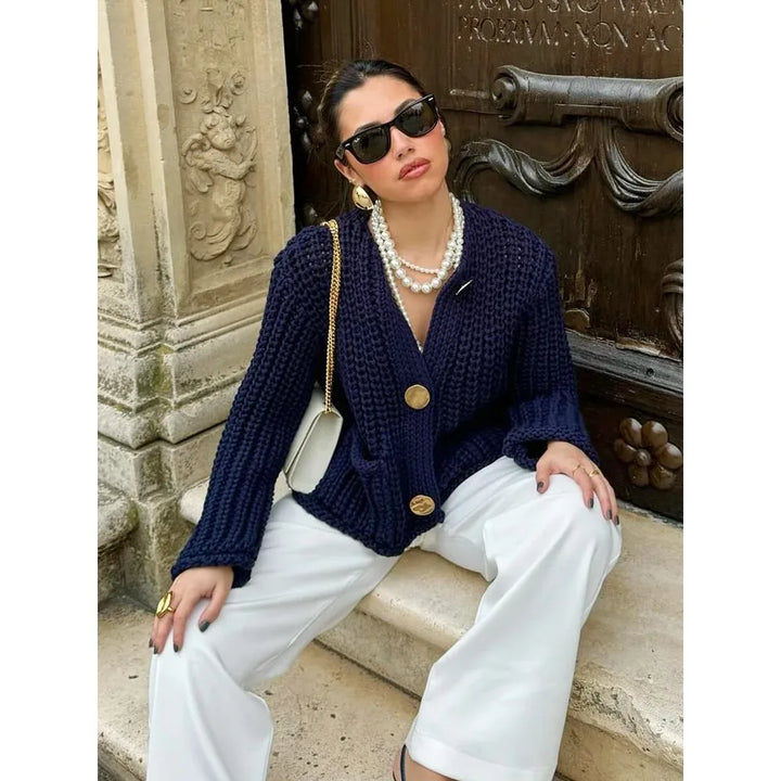 Caia - Legerer Strickcardigan