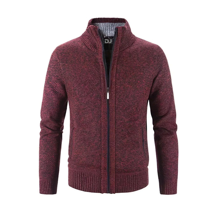 Cardigan Herren | Zip-up Reißverschluss & Angenehm Warm
