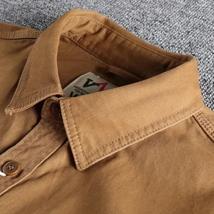 Cargo Hemd Langarm Herren | Utility-Look & Griffbereite Taschen