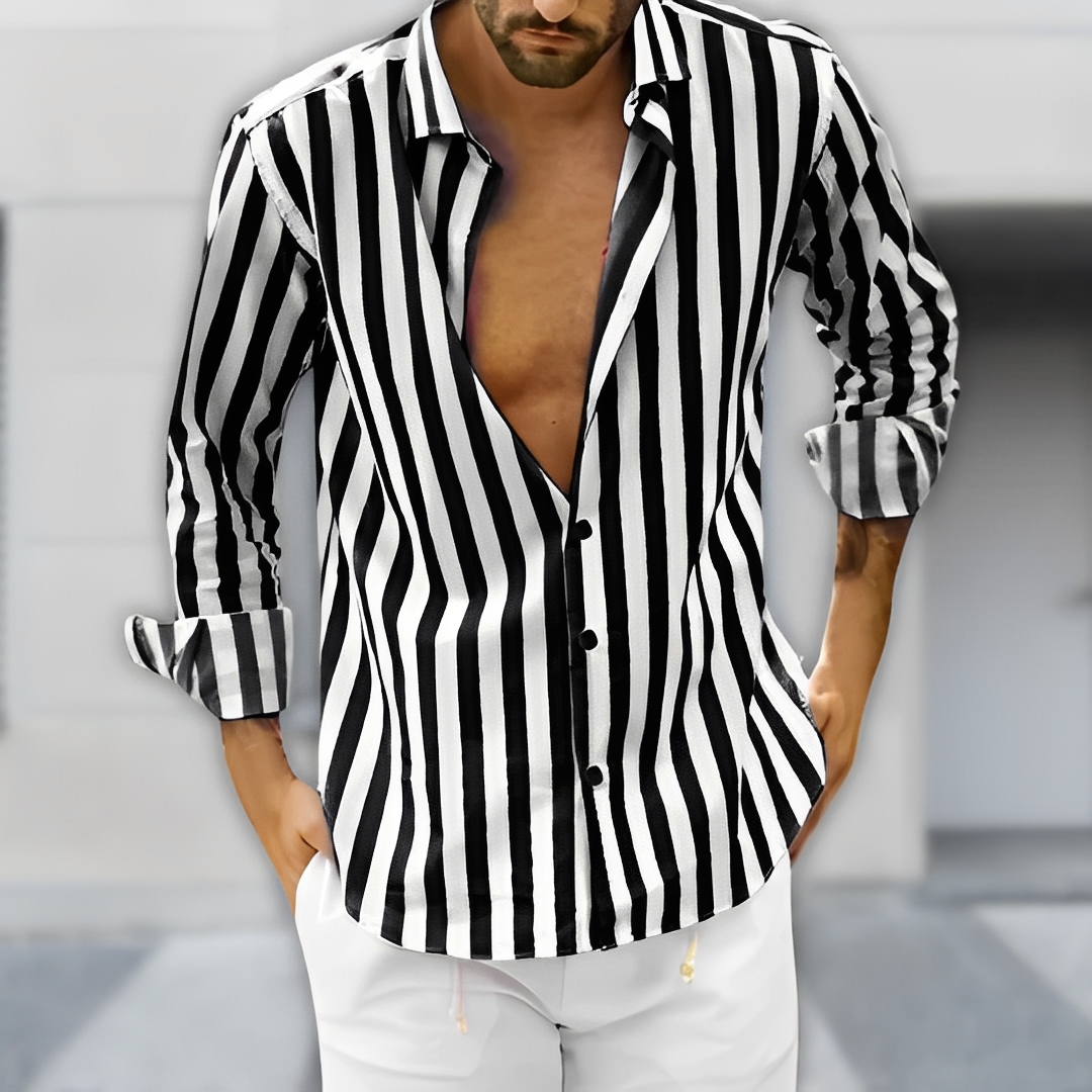 Antoney – Herren Sommerhemd mit Streifen