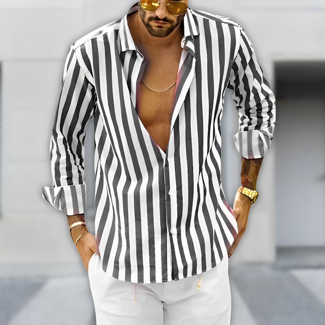 Antoney – Herren Sommerhemd mit Streifen