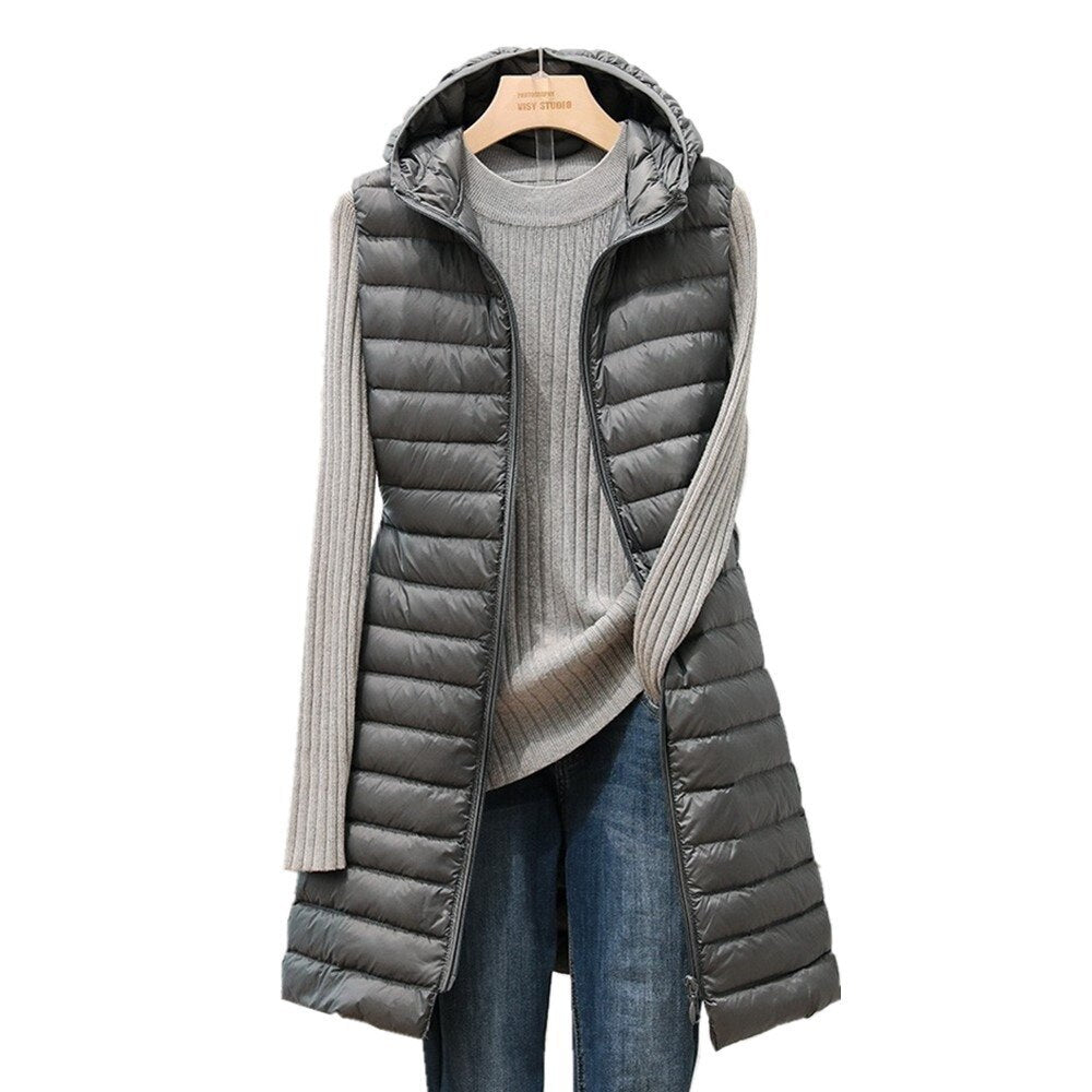 Carrie - Modische gesteppte Jacke mit Kapuze