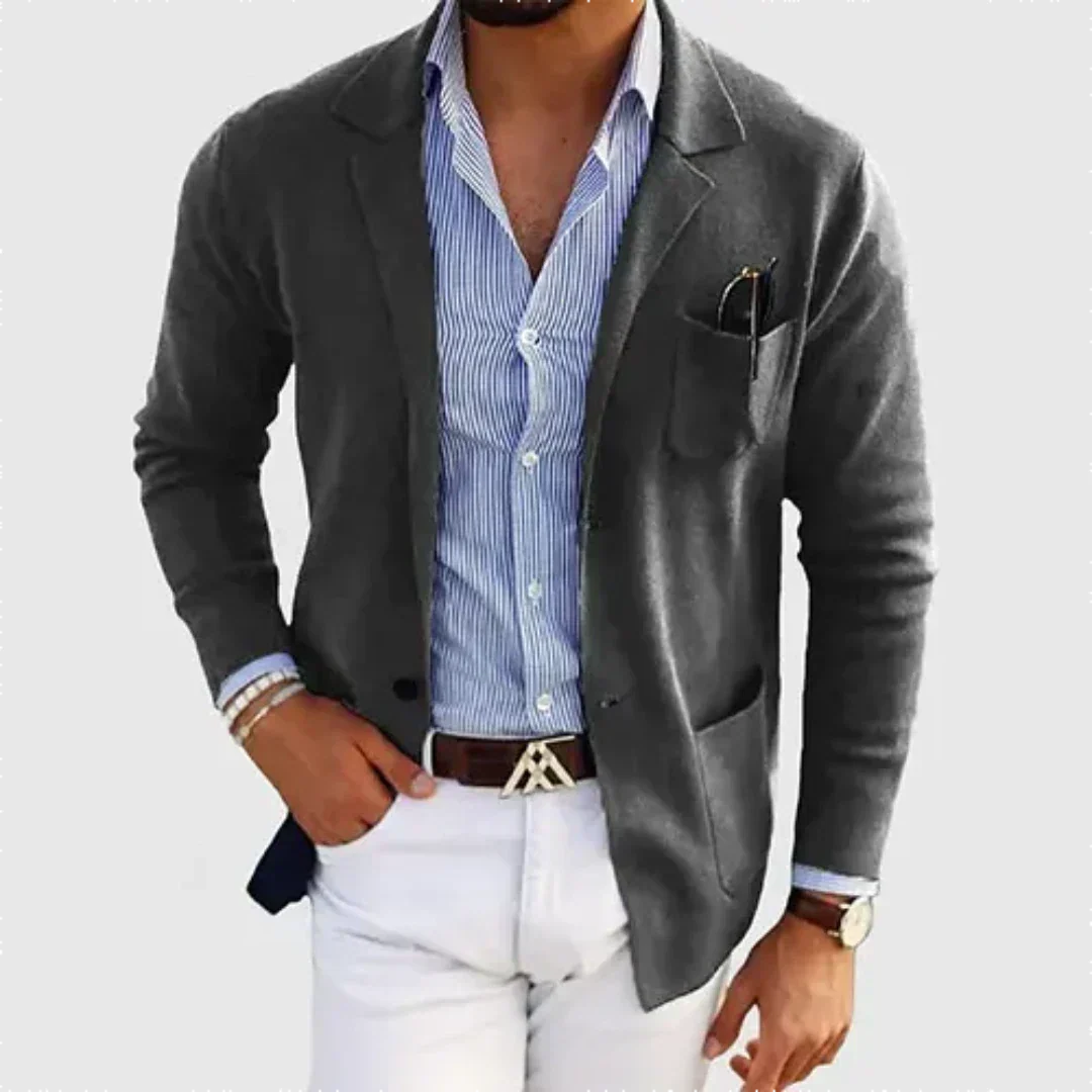 Herren-Blazer mit aufgesetzten Taschen