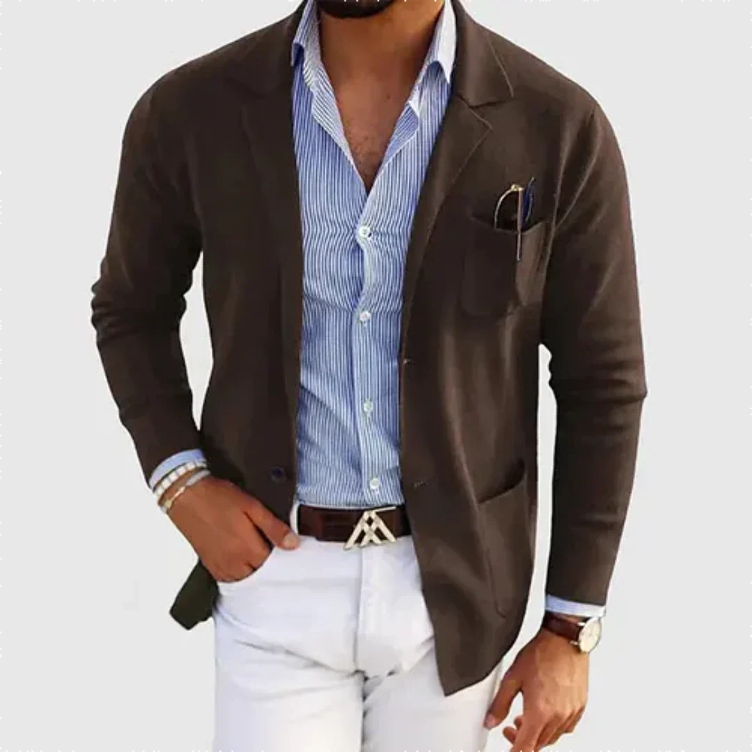 Herren-Blazer mit aufgesetzten Taschen