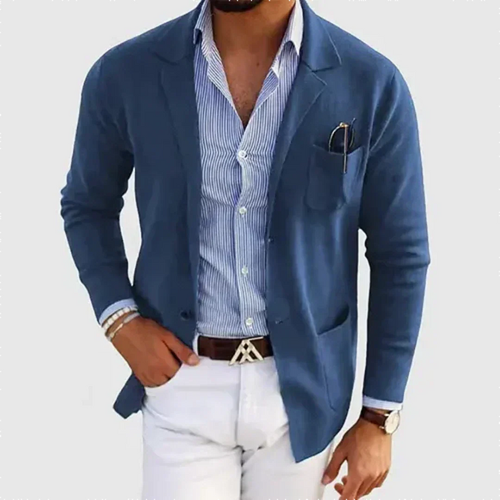 Herren-Blazer mit aufgesetzten Taschen