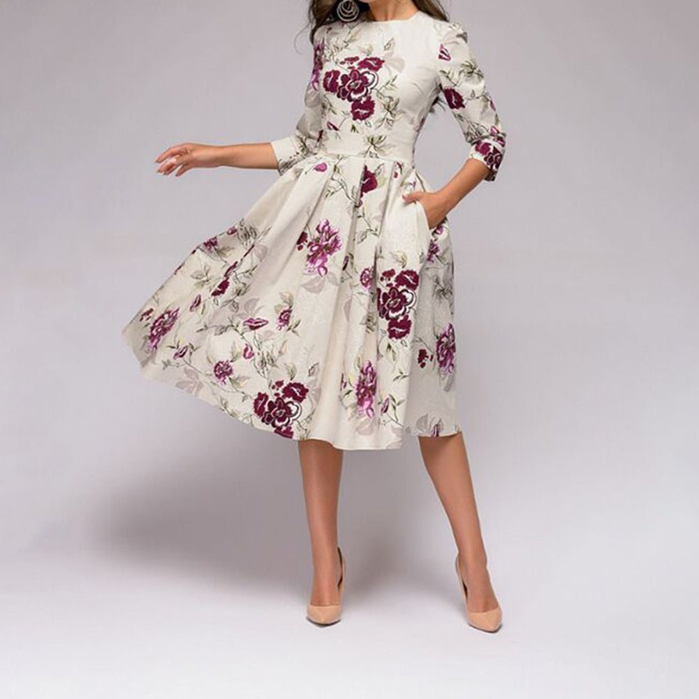 Cassie - Zeitlos Elegantes Damenkleid für Stilvolle Events