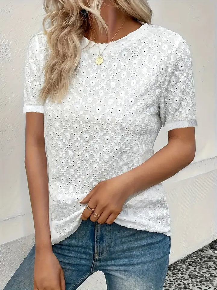 Casual T Shirt mit kurzen Ärmeln für Frühling und Sommer für Frauen - Madisson