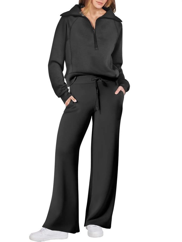 Catty - Kuscheliger lockerer Winterpullover und Hose