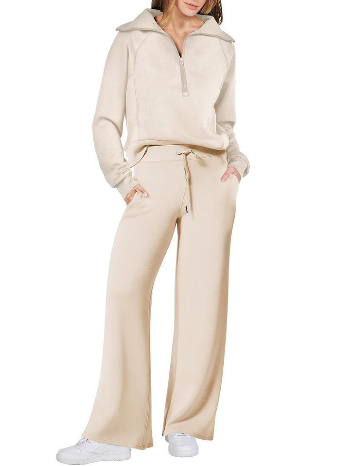 Catty - Kuscheliger lockerer Winterpullover und Hose
