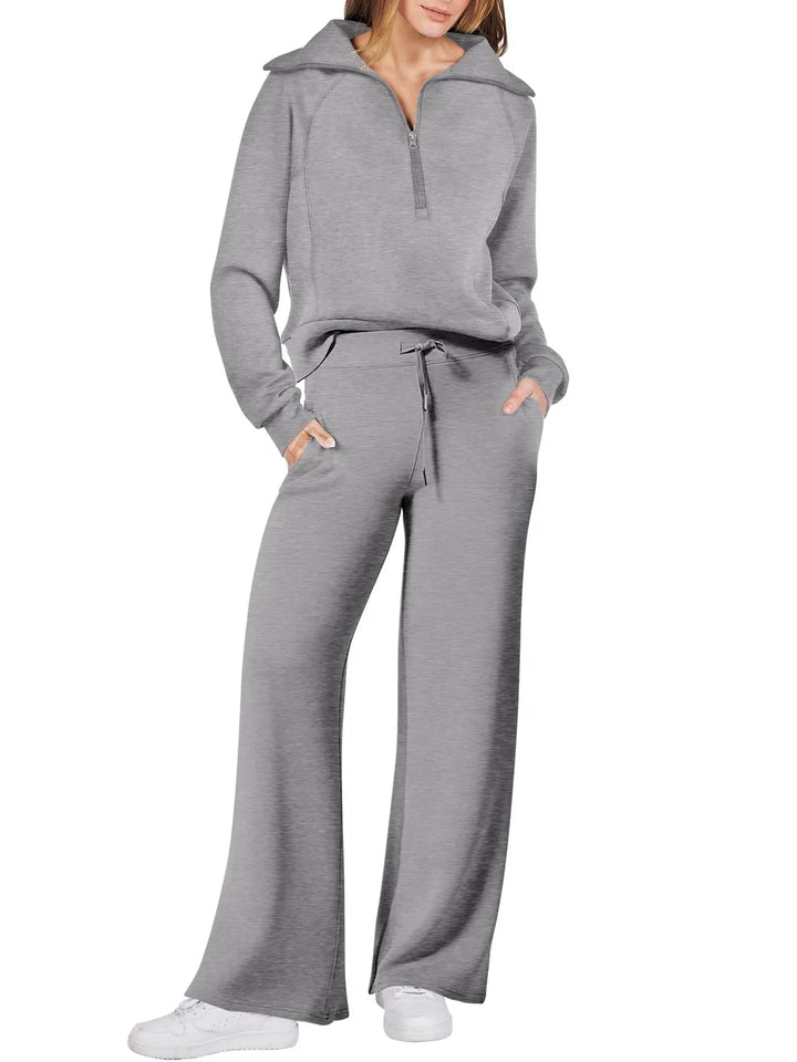 Catty - Kuscheliger lockerer Winterpullover und Hose