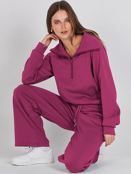 Catty - Kuscheliger lockerer Winterpullover und Hose