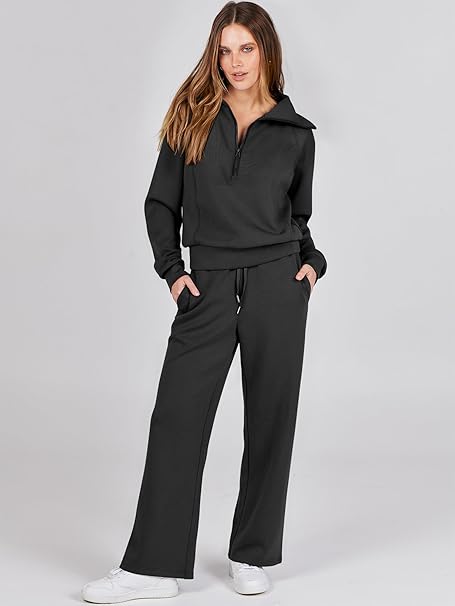 Catty - Kuscheliger lockerer Winterpullover und Hose