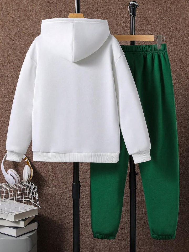 Charlotte - Damen Set mit Buchstaben Print Hoodie & Hose