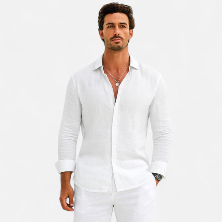 Robert – Linen Heritage Shirt for Men - Image 8