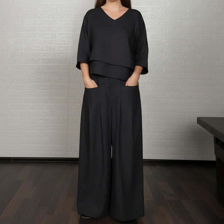 Lennie Elegantes Komfort-Zweiteiler-Set | Damen Kleid