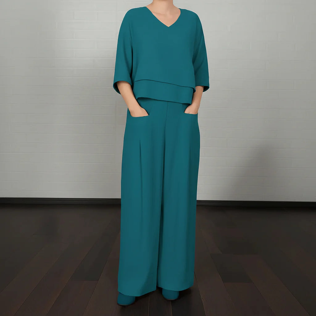 Lennie Elegantes Komfort-Zweiteiler-Set | Damen Kleid