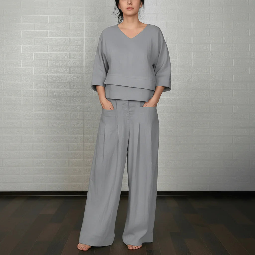 Lennie Elegantes Komfort-Zweiteiler-Set | Damen Kleid