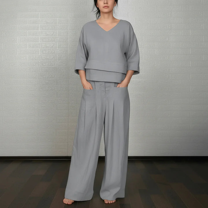 Lennie Elegantes Komfort-Zweiteiler-Set | Damen Kleid