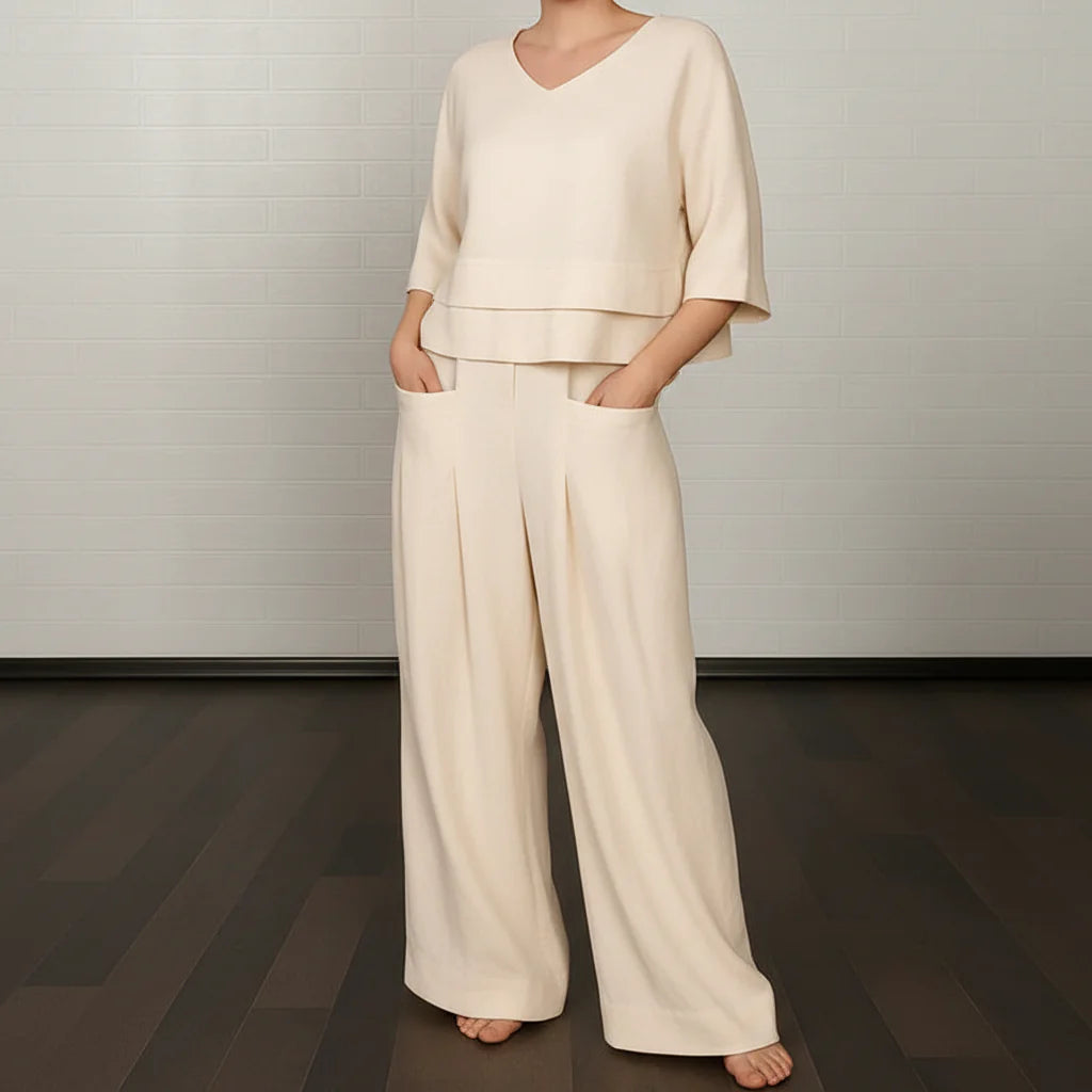 Lennie Elegantes Komfort-Zweiteiler-Set | Damen Kleid