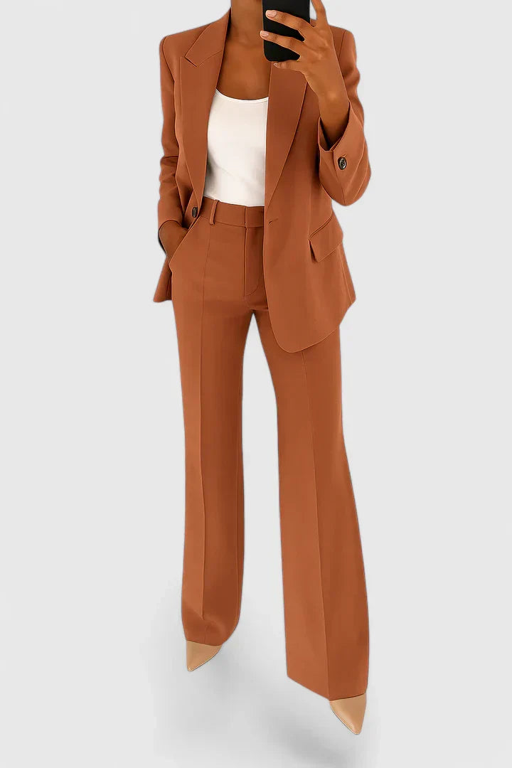 Yvonne | Damen Maßgeschneiderter Blazer Hosen Set