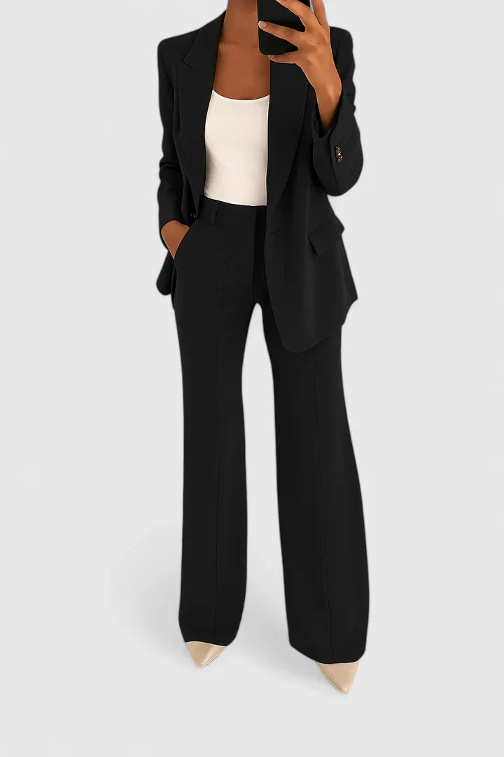 Yvonne | Damen Maßgeschneiderter Blazer Hosen Set