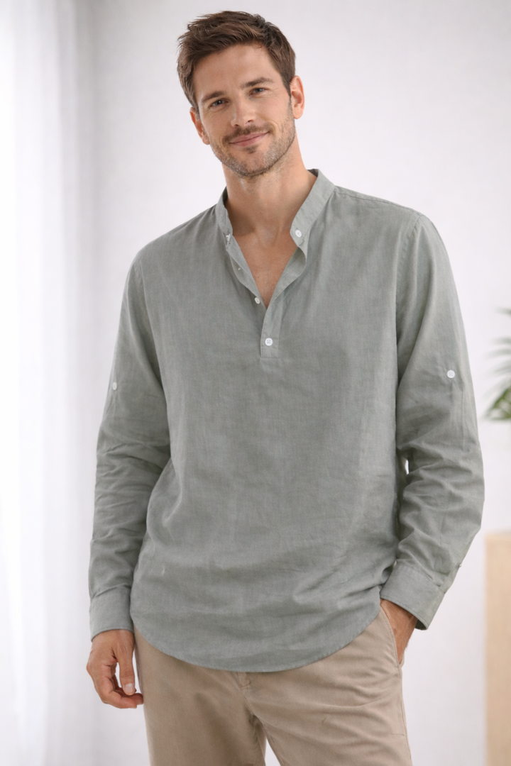 Sven– Casual Linen Shirt for Men - Image 6
