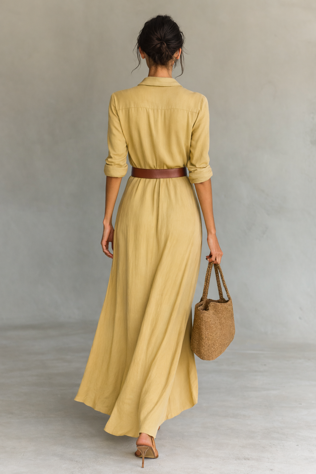 Marika – Fließendes Damen-Maxikleid mit Wickeldetail