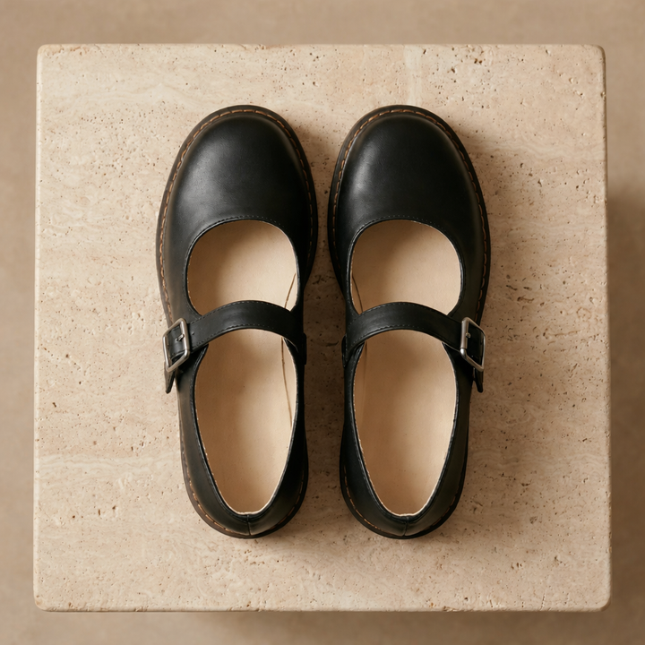 Lydia – Mary Janes aus Vintage-Leder