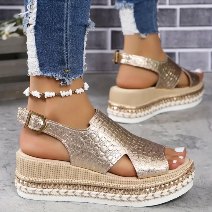 Chloe | Elegante & Bequeme Sandalen Damen aus Italienischem Leder für den Sommer 2