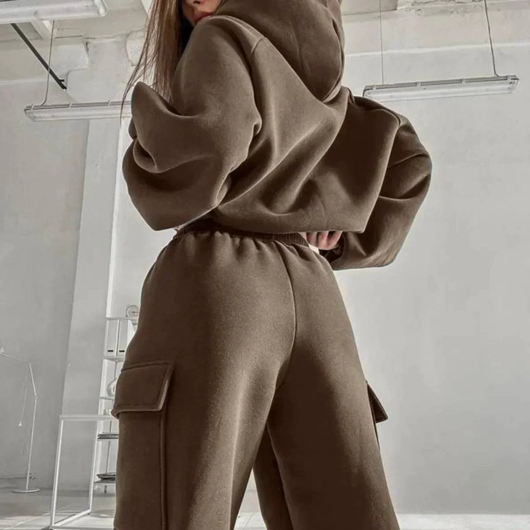 Emilia | Damen Hoodie- und Jogginghose-Set mit Lockerer Passform