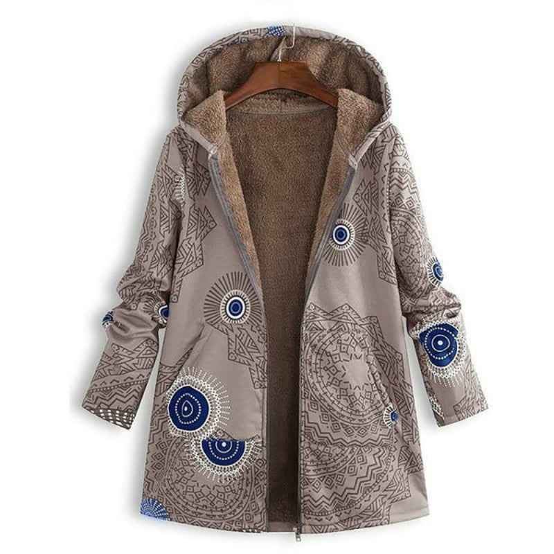 Clara - Winterweste mit Blumendruck