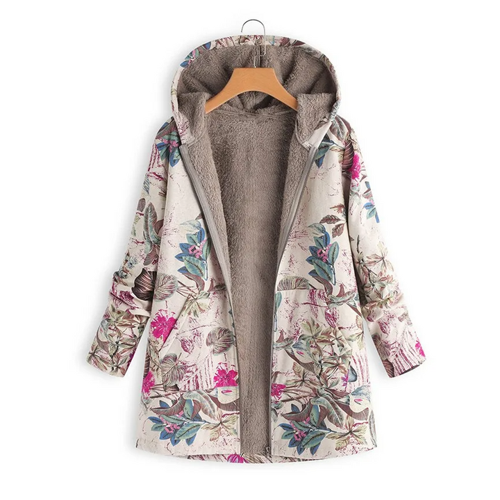 Clara - Winterweste mit Blumendruck