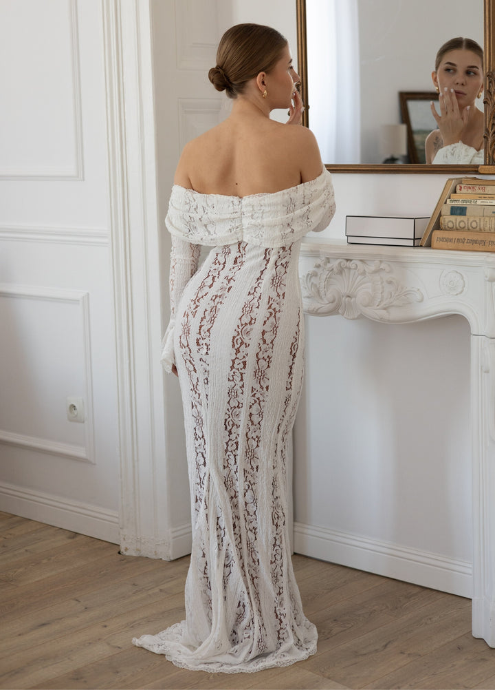 Clarisse | Elegantes Weißes Maxikleid für Festliche Anlässe 1