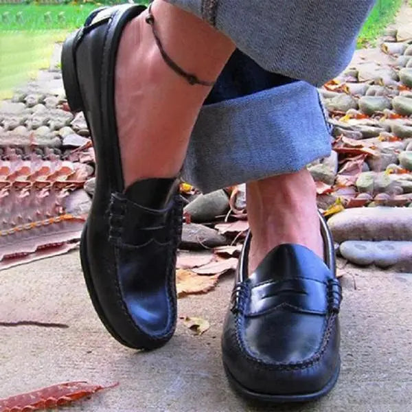 Damen Penny Loafers | Kunstleder