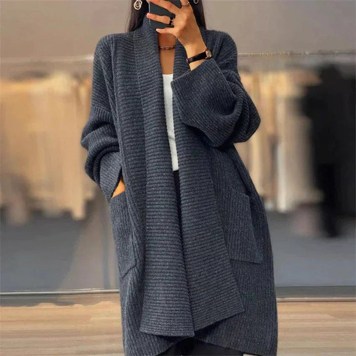 Colette - Warme Strickjacke in Übergröße Winterpulli