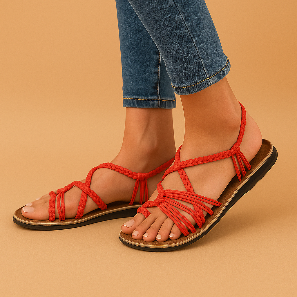 Farbenfrohe Sommersandalen für Damen