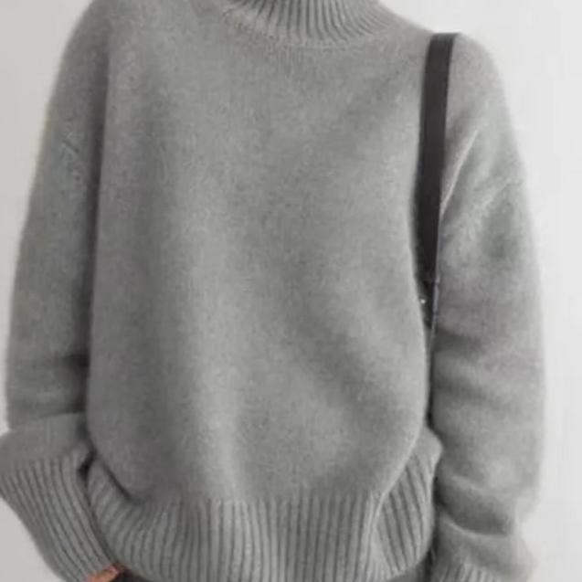 Olivia | Damen Winter Oversized Rollkragenpullover