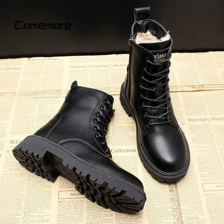 Adelpha – Schwarze Winterstiefel für kalte Tage
