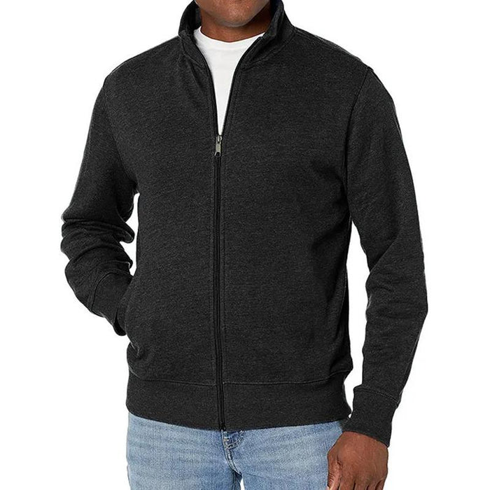 Trackjacke mit Reißverschluss | Schmaler Schnitt und Stehkragen