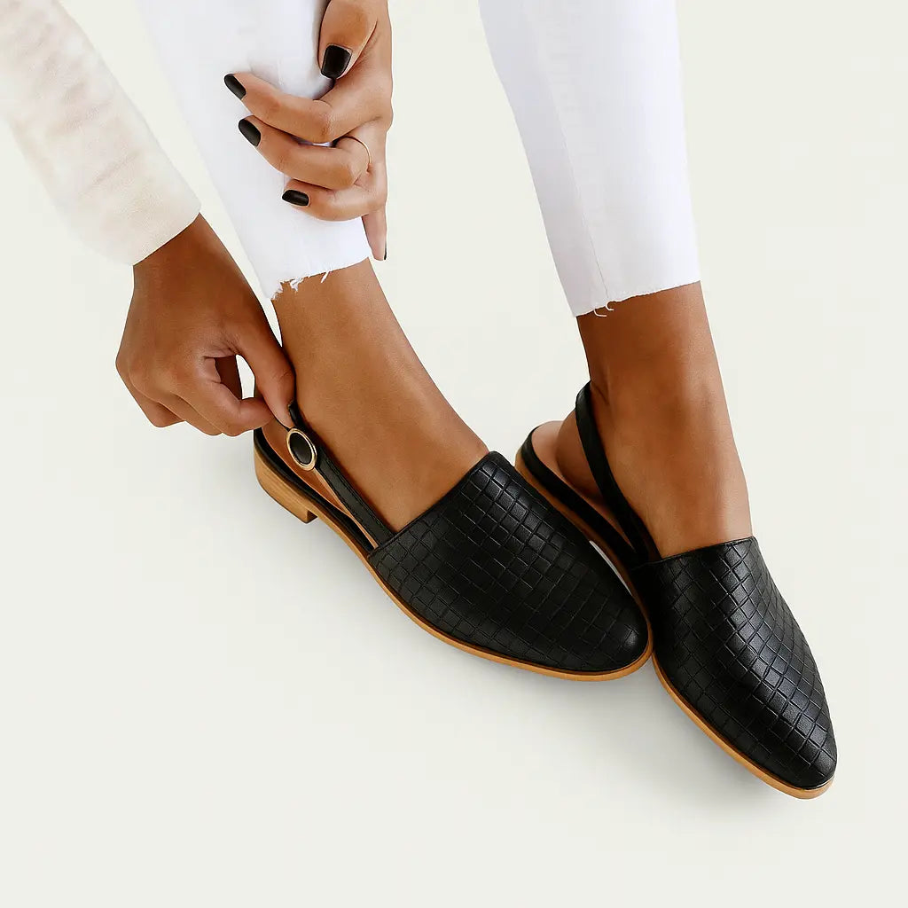 Anna – Orthopädische Damen Slingback Slipper