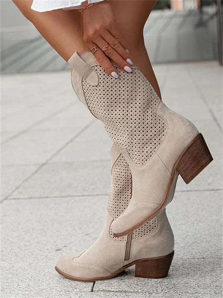 Cowboystiefel Damen | Reißverschluss & Atmungsaktiver Komfort
