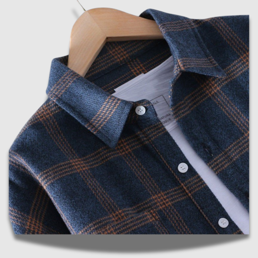 Camicia Uomo in Cotone Morbido Manica Lunga Classica