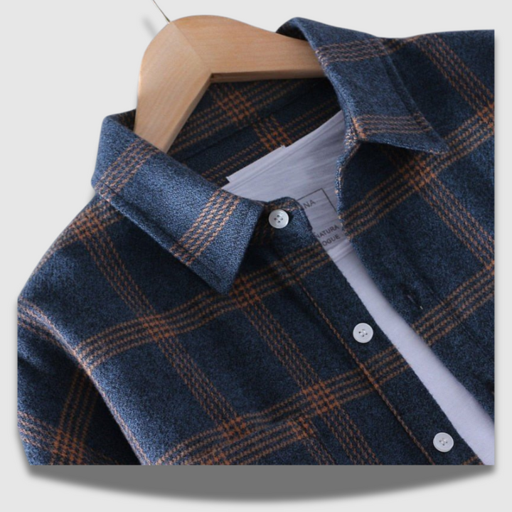 Camicia Uomo in Cotone Morbido Manica Lunga Classica