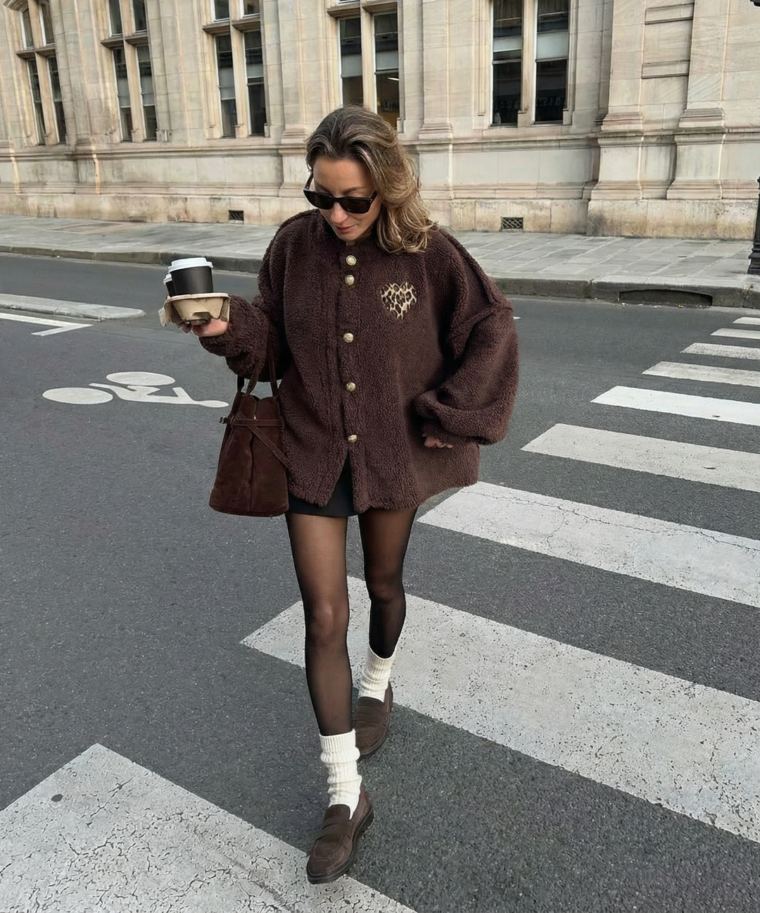Teddyjacke Traiana Braun Ladypolitan ♡