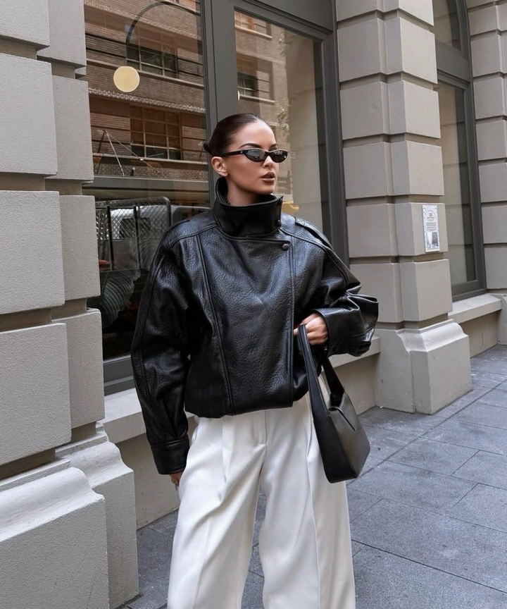 Kunstleder Jacke Rina Schwarz Ladypolitan ♡