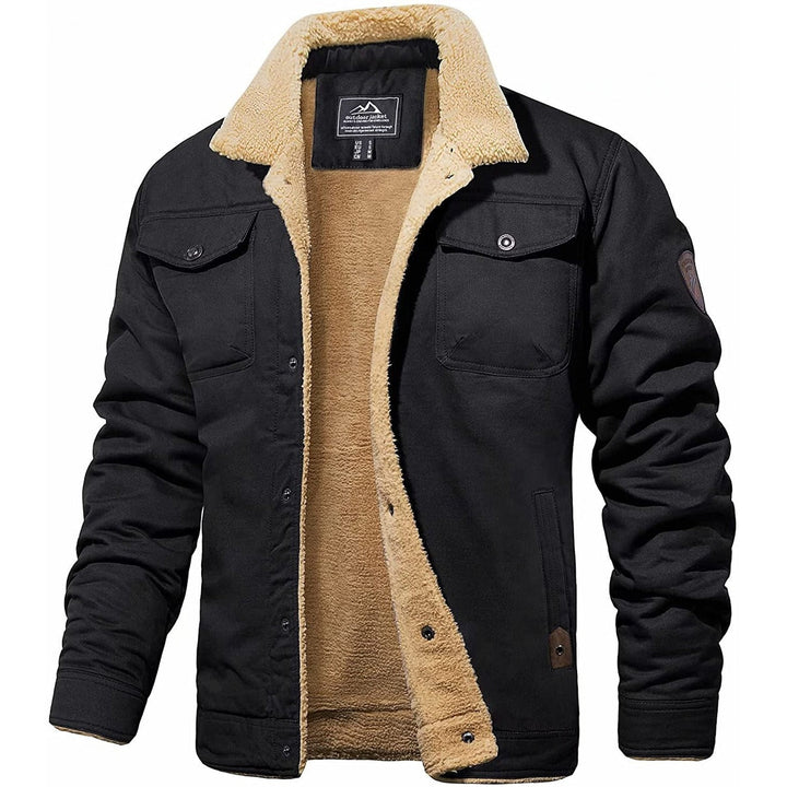 Richard | Herren Warme Fleecejacke mit Knopfleiste