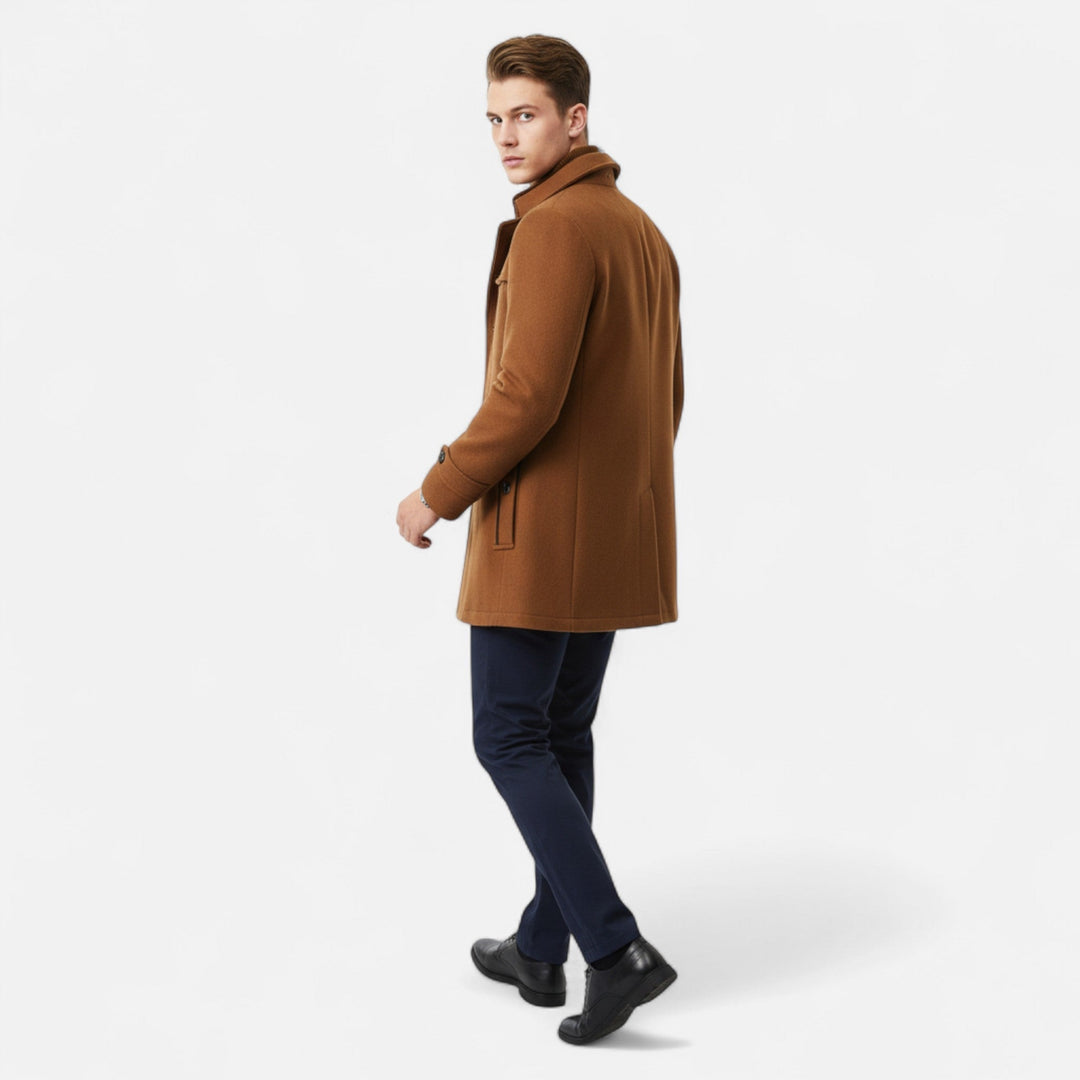 Max | Eleganter und warmer Herren-Wollmantel für den Winter