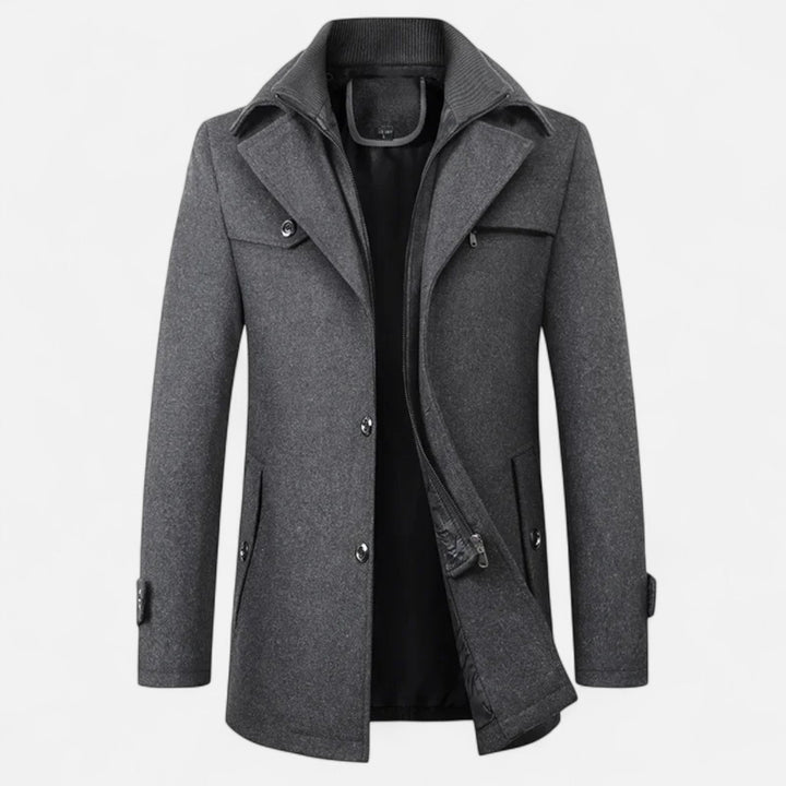 Max | Eleganter und warmer Herren-Wollmantel für den Winter