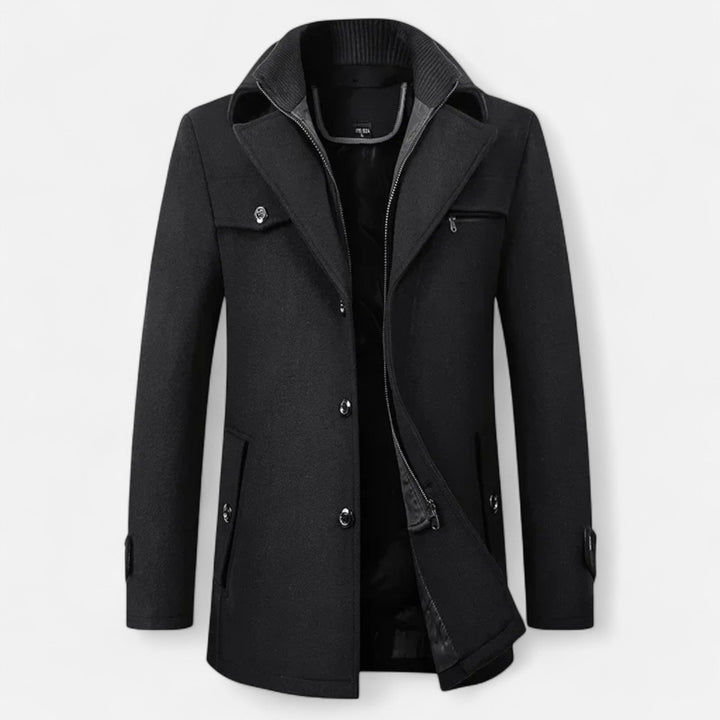 Max | Eleganter und warmer Herren-Wollmantel für den Winter