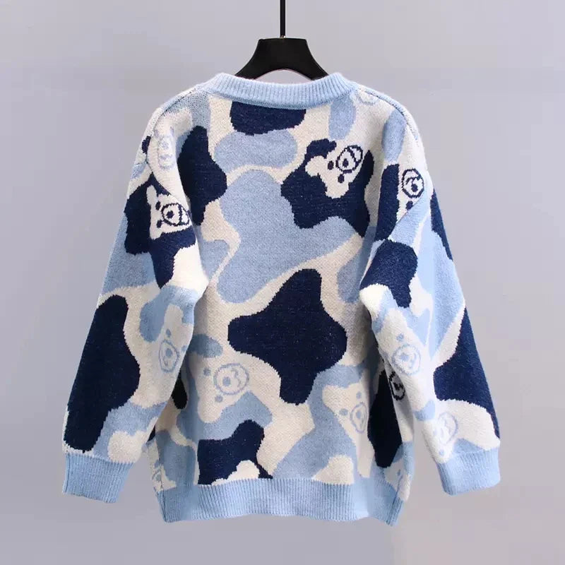Daisy - Bunter Pullover mit Perlen